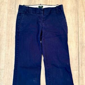 J. Crew Stretch City Fit Dark Blue Casual Pants 2R